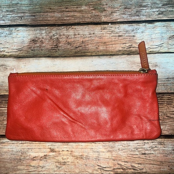Je Ne Sais Quoi Orange Leather Wallet - Picture 2 of 5